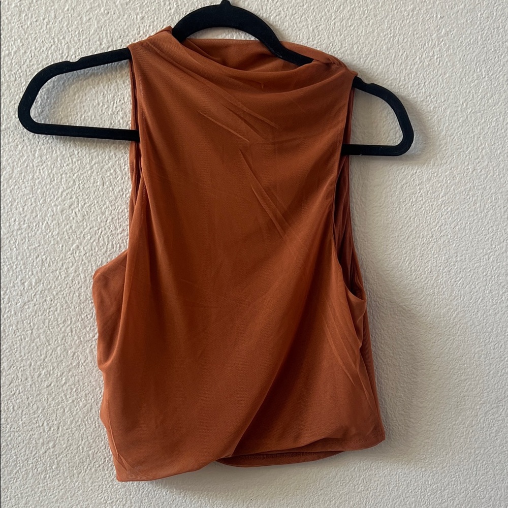 House of Harlow 1960 Draped Ruched Tank Top